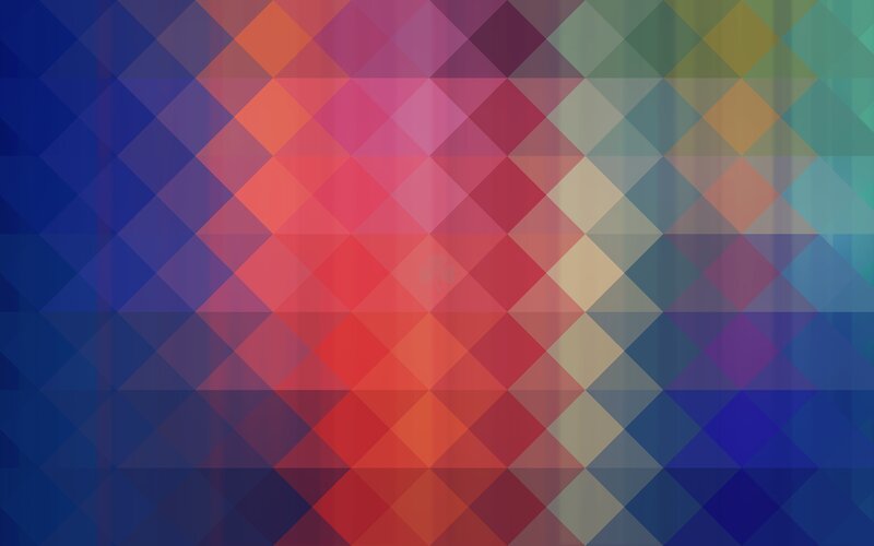 Colorful Diamond Pattern — Blue, Vibrant, Abstract