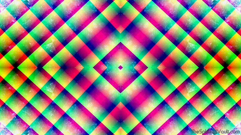 Colorful Diamond Pattern — Pink