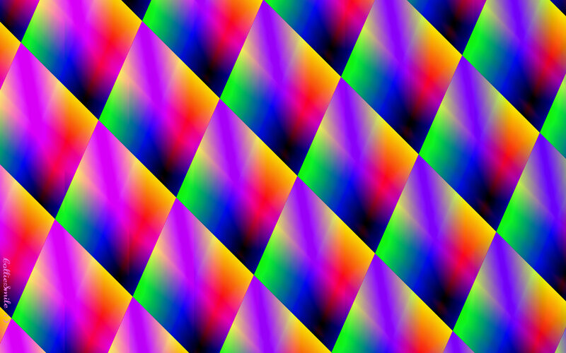 Colorful Diamond Pattern — Purple