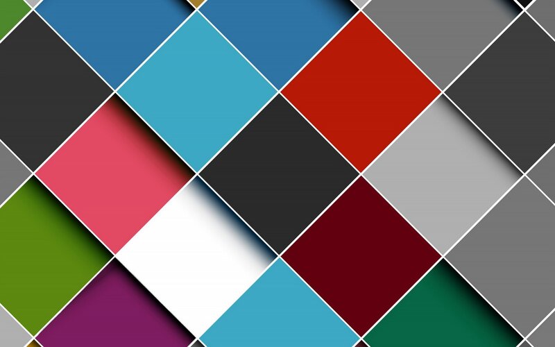 Colorful Diamond Pattern — Red, Calm