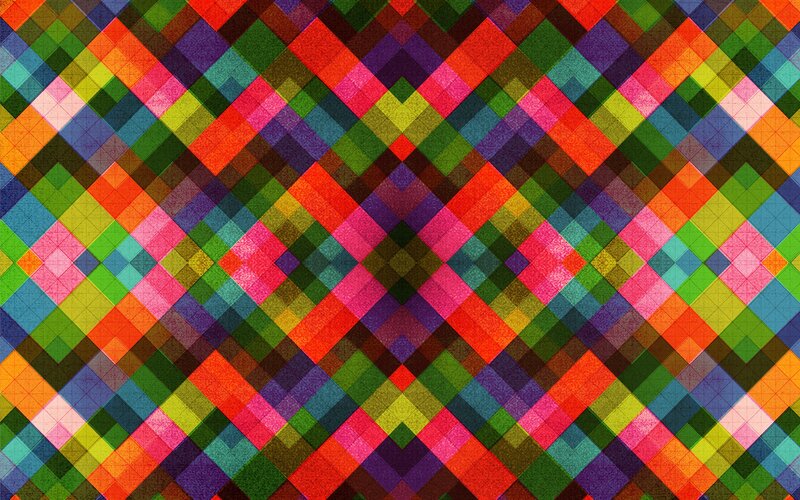 Colorful Diamond Pattern — Red, Vibrant
