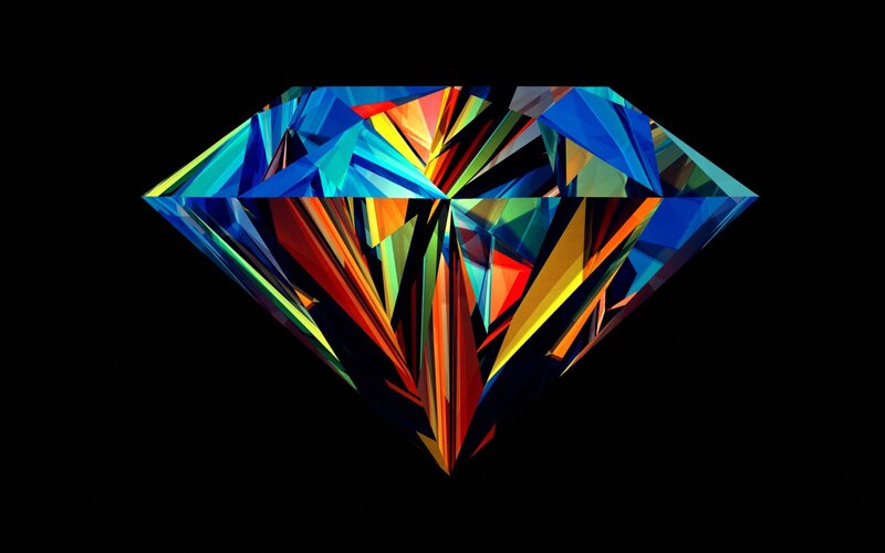 Colorful Diamond Shape