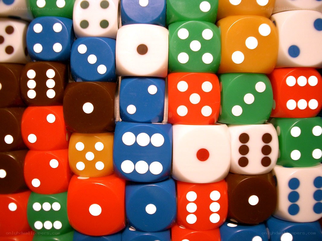 colorful dice collection