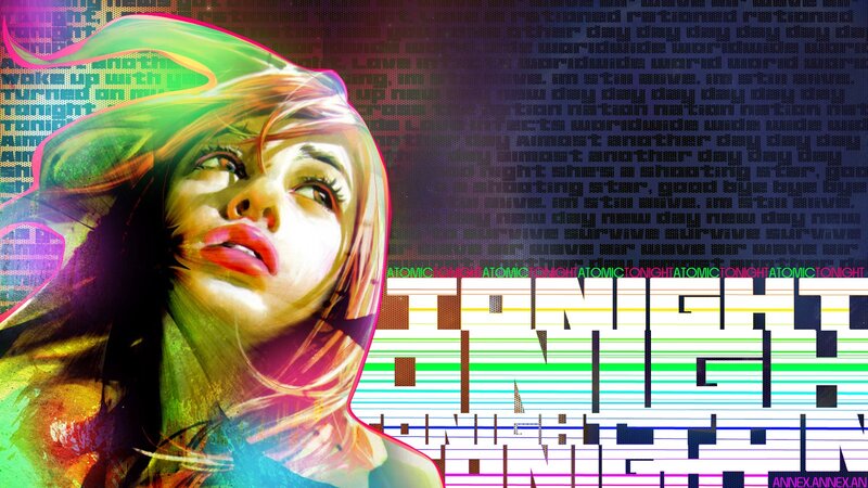 colorful digital art of a woman