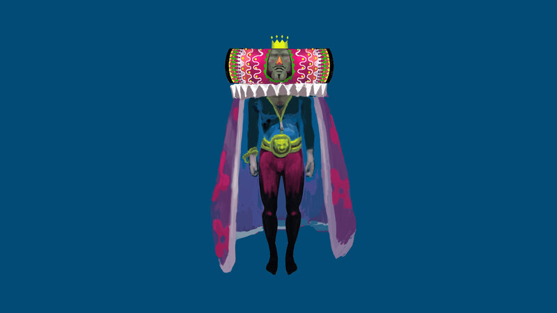 colorful digital character design