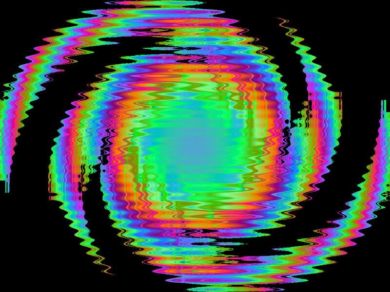 colorful digital glitch pattern
