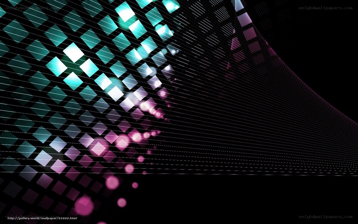 colorful digital grid pattern
