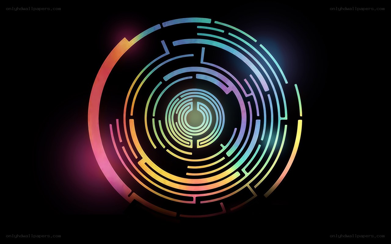 colorful digital maze design