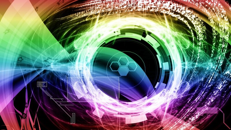 colorful digital vortex