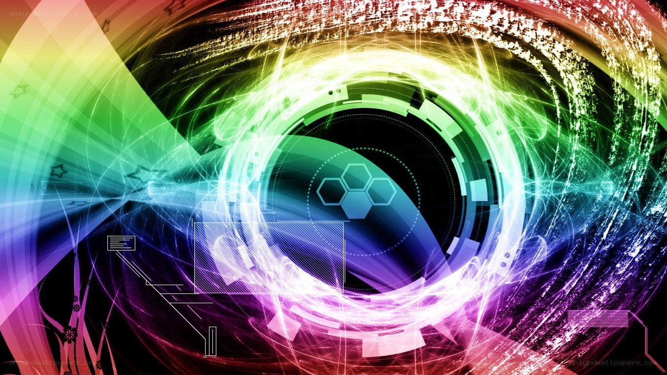 colorful digital vortex