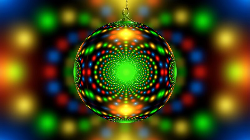 Colorful Disco Ball — Green