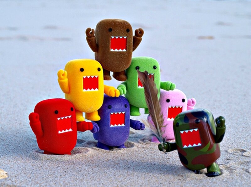 Colorful Domo Figures