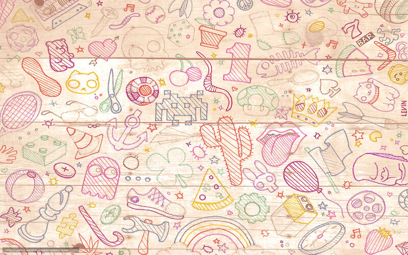 colorful doodle pattern