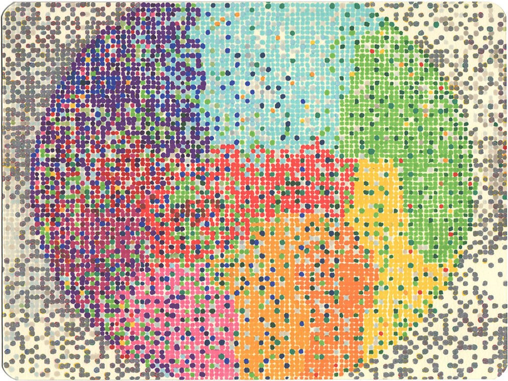 colorful dot art pattern