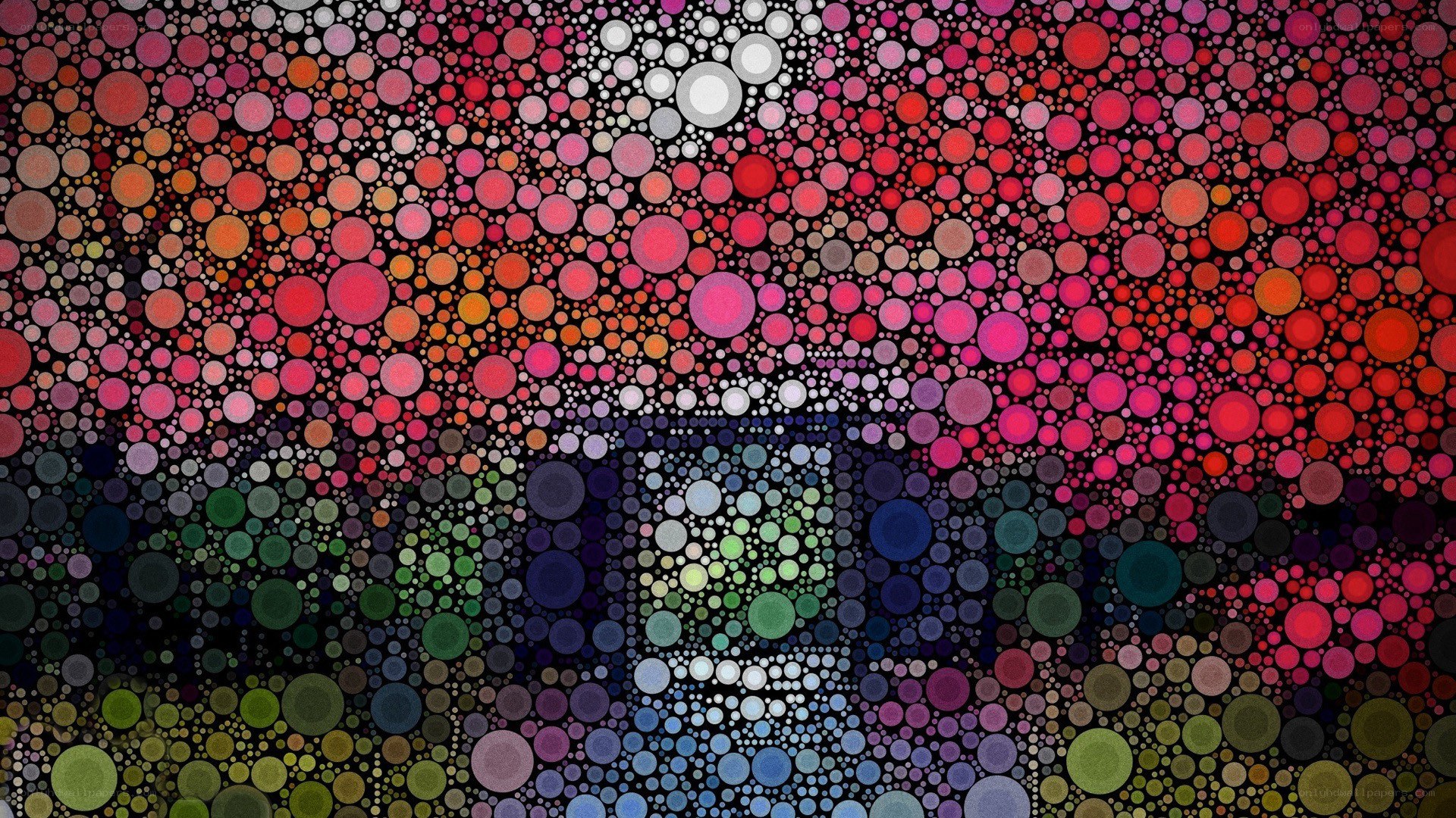 colorful dot pattern abstract art
