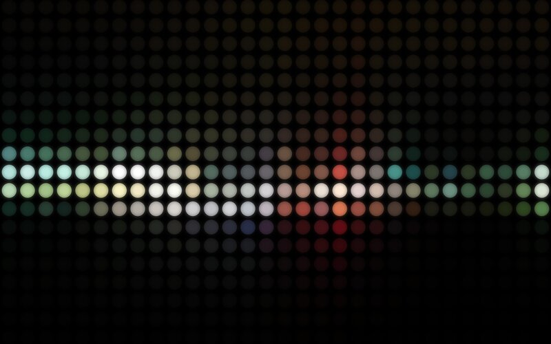 Colorful Dot Pattern — Black, Calm, Abstract