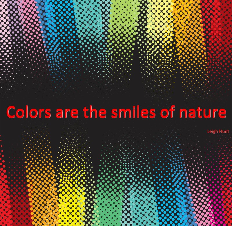 Colorful Dot Pattern — Black, Vibrant
