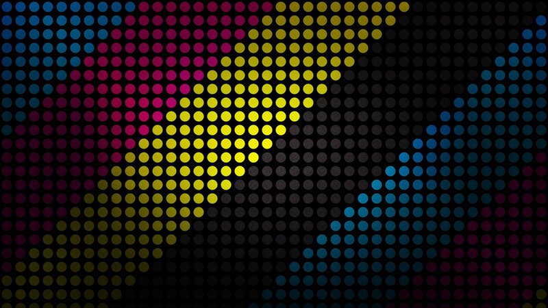 Colorful Dot Pattern — Blue, Calm