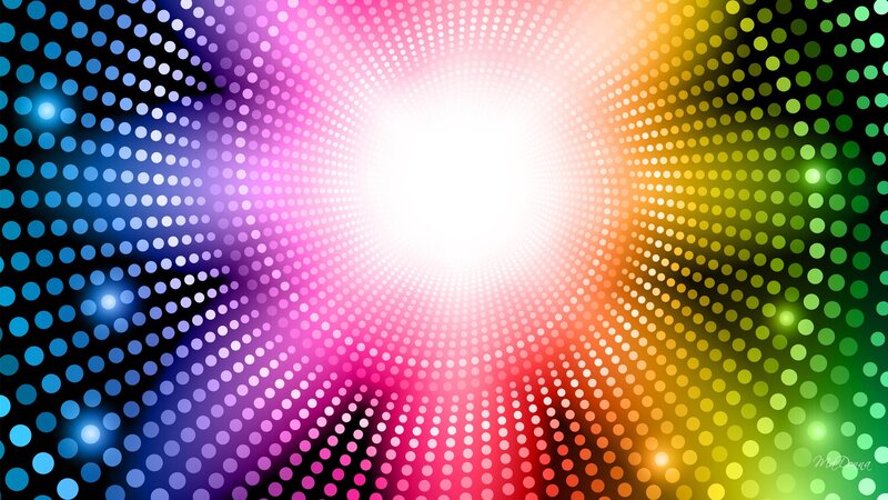 Colorful Dot Pattern — Blue