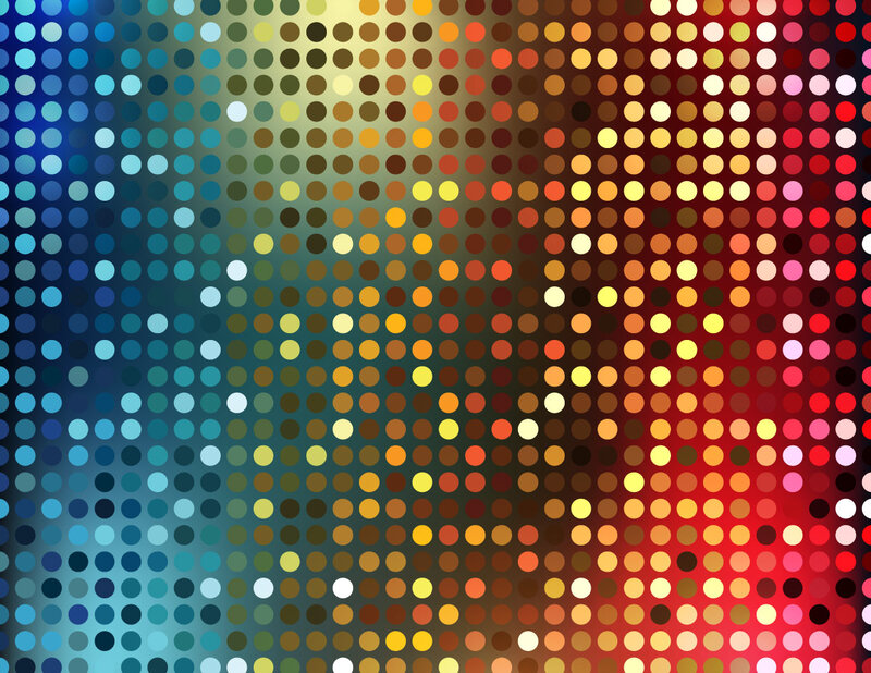 Colorful Dot Pattern — Blue, Vibrant
