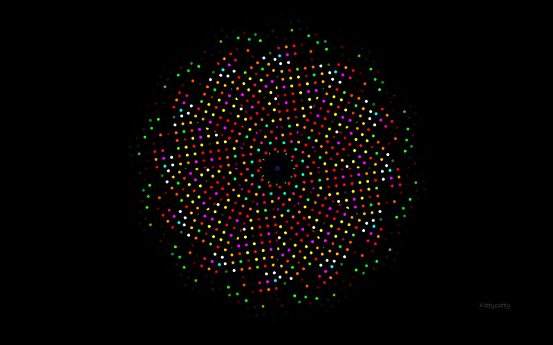 Colorful Dot Pattern — Green, Calm