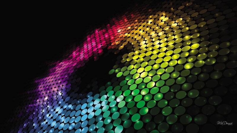 Colorful Dot Pattern — Green