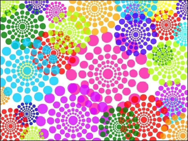 Colorful Dot Pattern — Pink