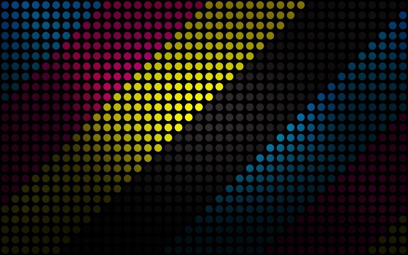 Colorful Dot Pattern — Yellow, Calm