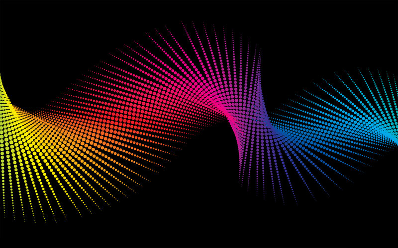 Colorful Dot Pattern — Yellow, Dynamic