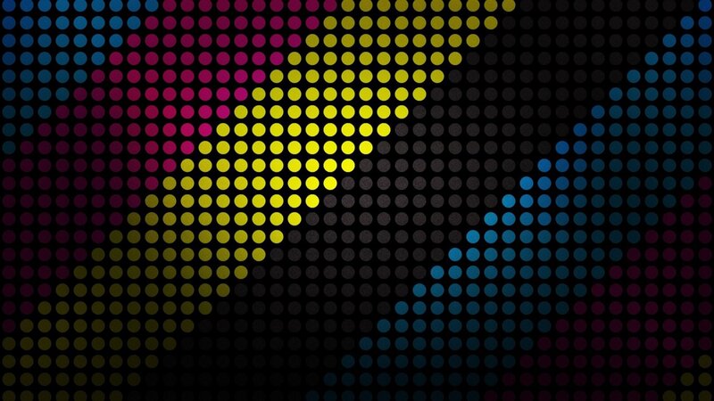 Colorful Dot Pattern — Yellow, Vibrant, Abstract