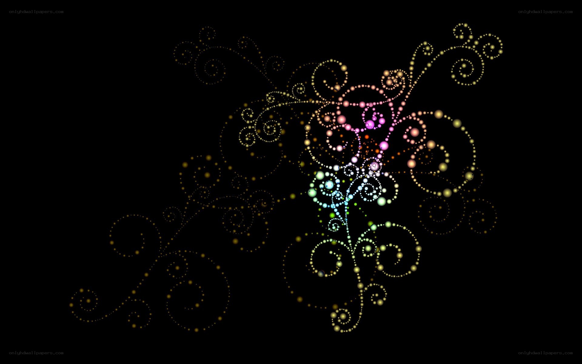 colorful dot spiral design
