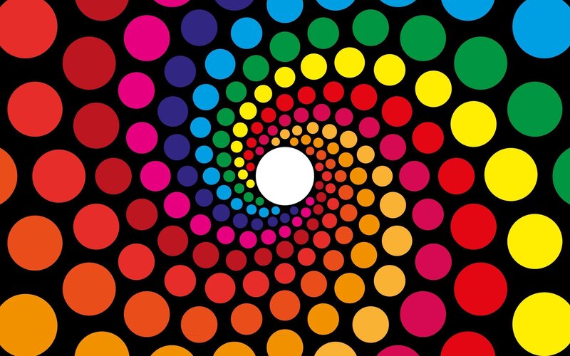 Colorful Dot Spiral