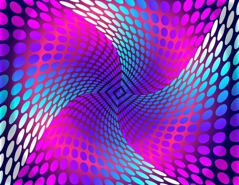 colorful dot tunnel pattern