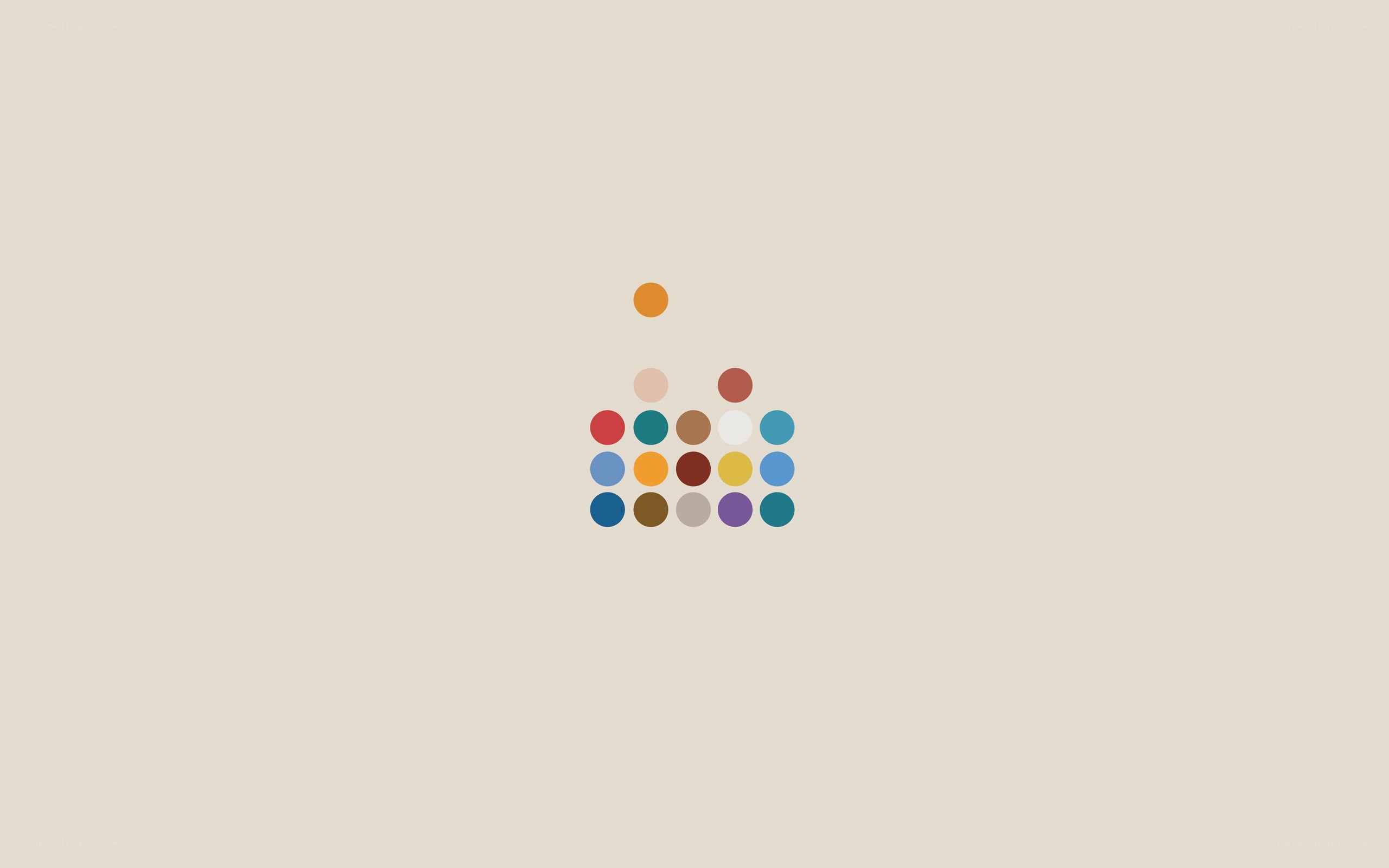 colorful dots arranged in pyramid
