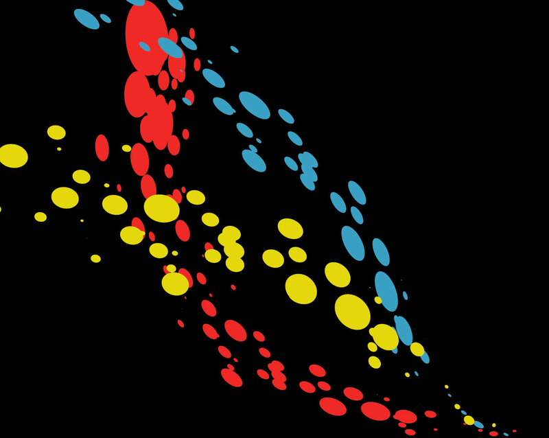 Colorful Dots on Black