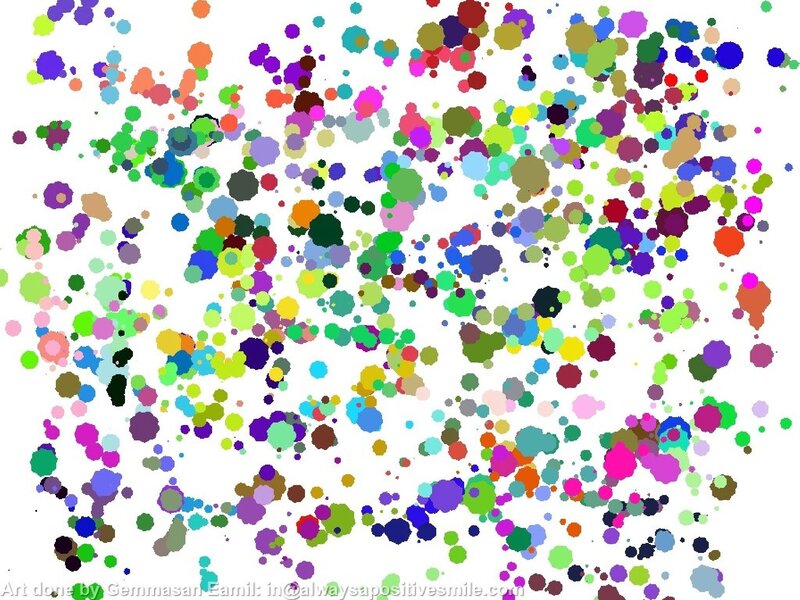 Colorful Dots on White — Green, Playful