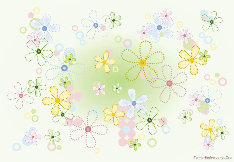 Colorful Dotted Flowers