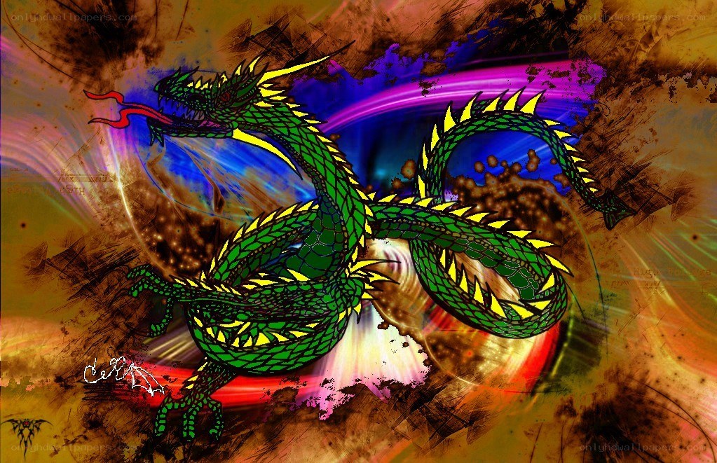 colorful dragon artwork