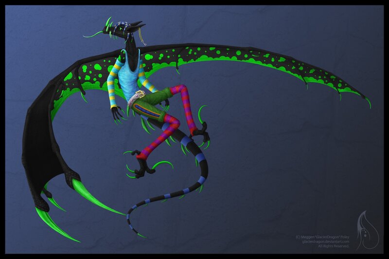 colorful dragon character