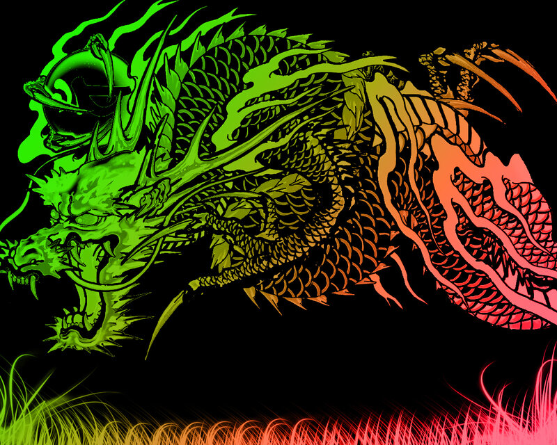 colorful dragon illustration