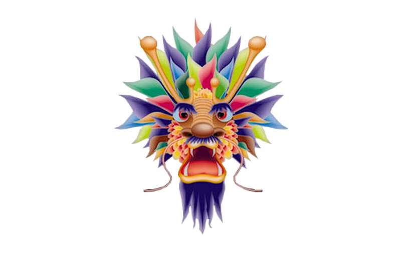 Colorful Dragon Mask