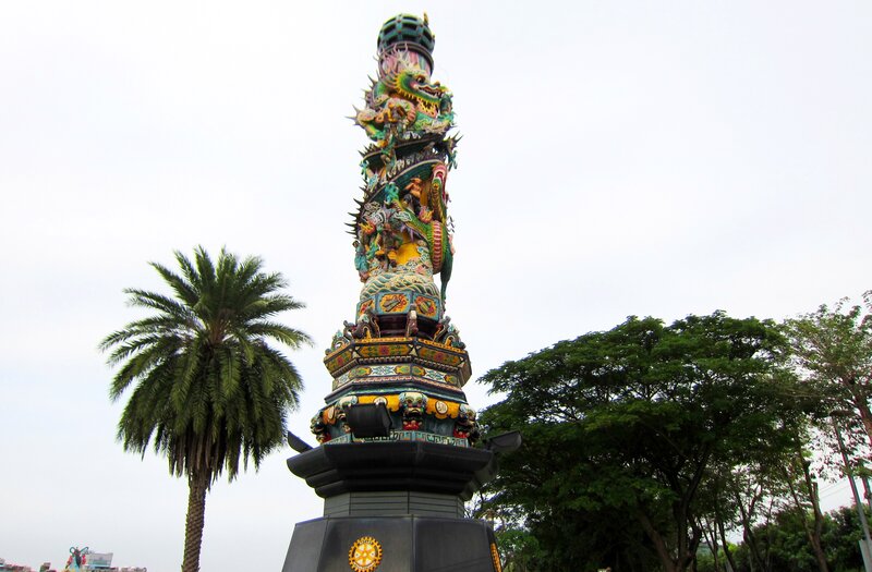 Colorful Dragon Statue