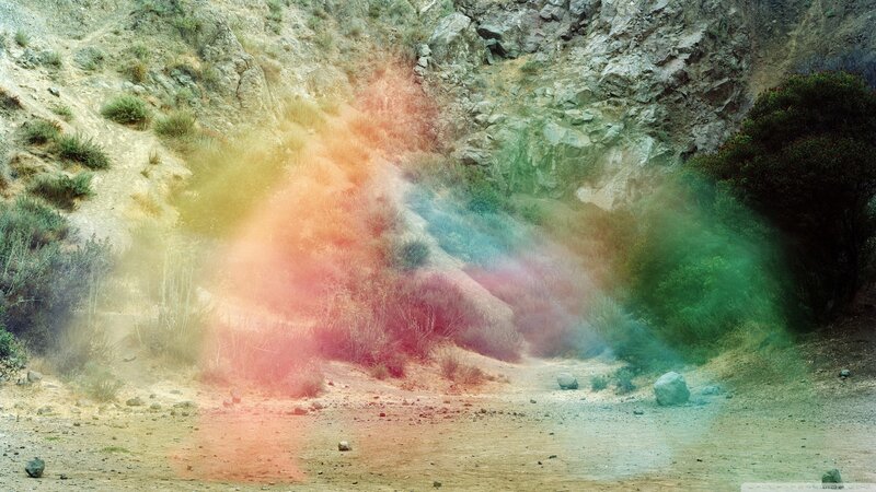 Colorful Dust Cloud — Red