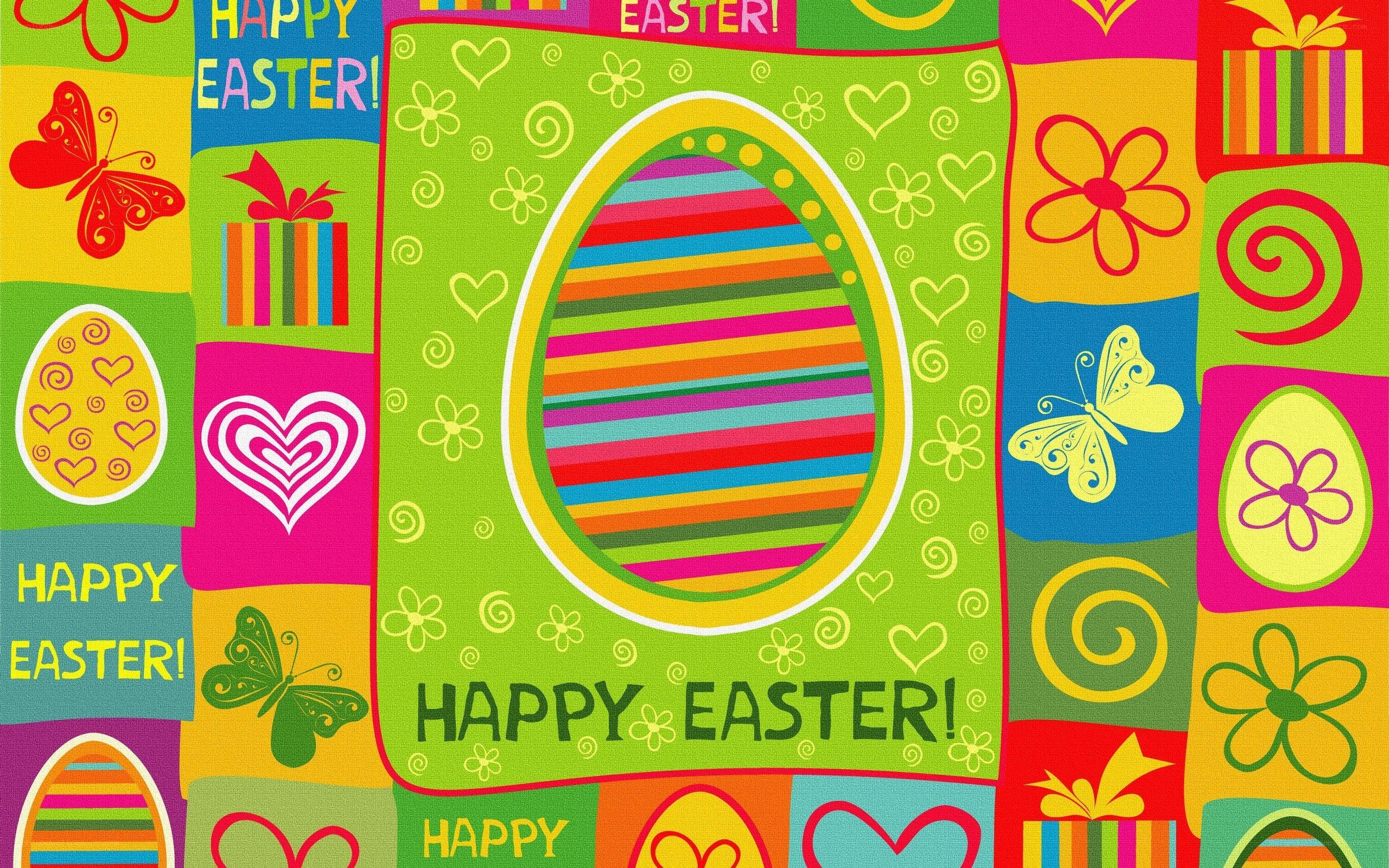 colorful easter collage