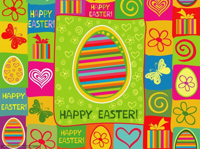 Colorful Easter collage
