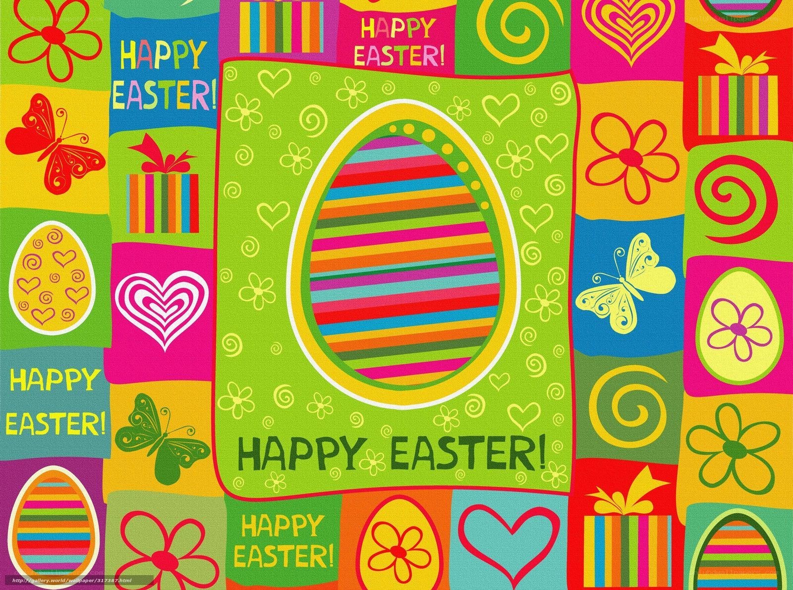 Colorful Easter collage