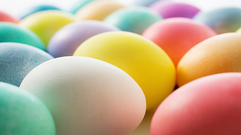 Colorful Easter eggs