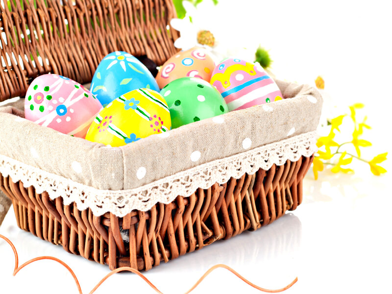 Colorful Easter Eggs — Brown