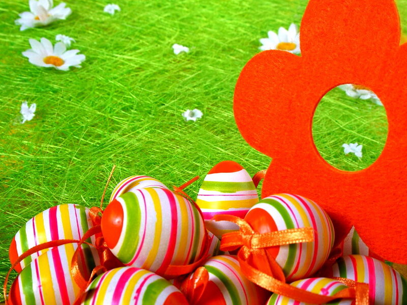 Colorful Easter Eggs — Green, Festive, Spring, Photograph