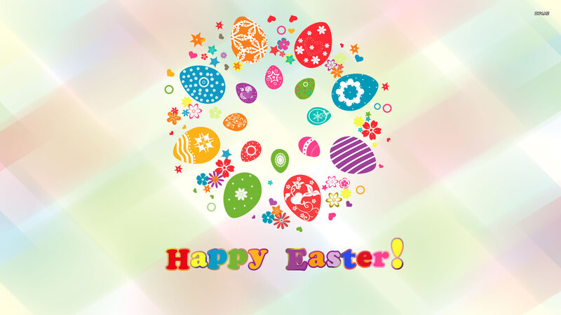 Colorful Easter Eggs — Pastel, Festive, Digital Art